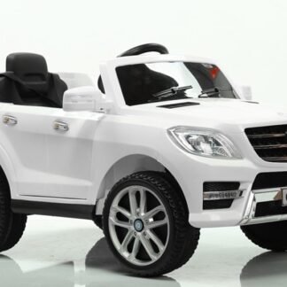 Mercedes ML350 Coche batería  12v, Ruedas Goma, RC, Blanco - INDA115-ML350wt